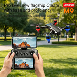 Lenovo M9 Brushless Drone Large Screen Remote Control 12.5cm HD Dual Camera Optical Flow Hover Obstacle Avoidance Quadcopter Toy