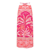 Retro One Piece Swimsuit with Skirt Shoulder Strappy Floral Print Women's Slimming Bathing Suit Beach Wear