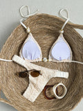 2026 Wrinkled Crinkled Halter Beads Bikini Women Swimwear Female Swimsuit Two-pieces Bikini Set Bather Bathing Suit Swim Lady