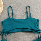 Sexy Bandeau Bikinis 2025 Women Brazilian Swimwear Female Swimsuit Two Pieces Bikini Set Bather Bathing Suits Girls Beach Wear