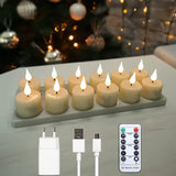 Rechargeable LED Candles With Remote Control LED Candles For Room Decor Birthday Home Decor Festival Decoration Flameless Candle