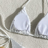 Sparkling Star Sequins Halter Bikini Women Swimsuit Female Swimwear Two Pieces Bikini Set Brazilian Bathing Suit Swim Beachwear