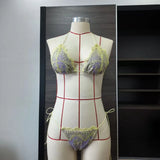 2026 Sexy 2 Piece Bikini Sets Lace bordered Bikini Micro Thongs Bathing Suit Swimsuit Women Biquini Bandage Beachwear Swimwear