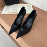 Pointed Toe Pumps Street Style High Heels Women Sexy Banquet Party Shoes for Women Rhinestone Shallow Elegant Designer Shoes New