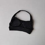 Women's Sexy Backless Yoga Sports Bra Shock-Absorbing Gathered Fitness Bra Beautiful Back Neck Hanging Design
