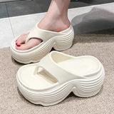 Women Beach Flip Flops Summer Platform Shoes Soft EVA Female Indoor Street Slippers Korean Style Girls Daily Walking Sandals