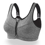 CZGUKE  S-2XL Popular Sports Top Yoga Bra Women's Shockproof Sports Shirt Sports Bra Front Zipper Women's Push Up Bra Sportswear