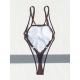 XS - L Backless Monokini Extreme String Mini Micro Thong Women Swimwear One Piece Swimsuit Female Bather Bathing Suit Swim V5820