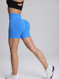 High Impact Summer Yoga Shorts Sportswear Woman Gym Seamless Workout High Waist Shorts w/Tummy Control Running Fitness Leggings