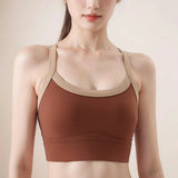 New Selling High Strength Sports Underwear Women's Shock-proof Cross Back Yoga Wear Sports Bra Fitness Vest