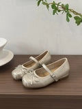 Butterfly-knot Women Ballet Mary Jane Shoes Fashion Mix Colors Internal Elevation Shoes Ladies Spring Autumn Concise Footwear