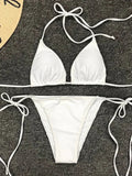 Sexy Neon Extreme Mini Micro String Bikini 2025 Women Swimsuit Female Swimwear Two-Piece Bikini Set Bathing Suit Swim Beach Wear