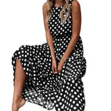 Women Dress Pullover Baggy Dot Print Vest Dress Long Dress for Women Clothing 2024 Summer Dresses Streetwear
