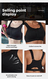 CZGUKE  S-2XL Popular Sports Top Yoga Bra Women's Shockproof Sports Shirt Sports Bra Front Zipper Women's Push Up Bra Sportswear