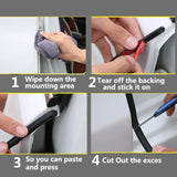 Car Door Rubber Seal Strip Filler Weatherstrip Edge Rubber Sealing for B Pillar Protection Front Auto Door Sealant for Cars