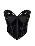 Push-Up Chest Support Glossy Fishbone Sexy Style Waist Cincher Tummy Control Top For Women Solid Color Pure Desire Charming JKOB