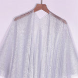 Sexy Fringe Tassel Mesh Sheer Shiny Knitted Tunic Beach Cover Up Cover-ups Beach Dress Beach Wear Beachwear Female Women V3321