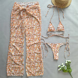2025 Elegant Black Bikini Set with Transparent Bottoms Urban Style Beachwear White Wall Lightweight and Breathable Summer Beach