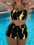 2026 Print String Bikini Swimsuit Women High Waist Shorts Swimwear Female Bathers Bathing Swimming Swim Suit Beachwear