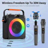 FanFun 2 Wireless Microphones Karaoke Machine T19T Pro
