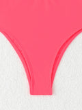 2026 Halter Swimsuit One Piece Solid Hollow Swimwear Women Sexy Bathers Bathing Swimming Swim Suit Female Beachwear