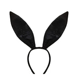 Easter Bunny Girl Cosplay 3-Piece Prop Set - Satin Headband Fluffy Rabbit Tail for Halloween Christmas
