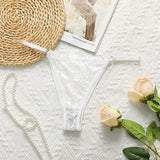 Toucheart Sexy Ultra Thin Underwear For Women Transparent Lace Underwear Comfortable Breathable Briefs Exotic Mesh Underwear New