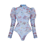 New 2Pcs Ruffle Swimsuit Women Sexy Bikini Strappy Swimwear Floral Bikini Push Up Biquini Female Bathingsuit Slimming Beachwear