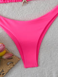 Halter Triangle String Bikinis 2026 Women Sexy Swimsuit Solid Starfish Swimwear Female Bathers Bathing Swimming Swim Suit