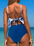 Printed Strappy Bikini 2026 High Waist Swimsuit Women Sexy Swimwear Female Bathers Swimming Bathing Swimming Swim Suit Beachwear