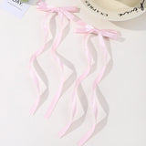 2 Pcs Fabric Hair Bow Hairpin for Women Girls Ribbon Hair Clips Headwear Black White Bow Top Clip Female Hair Accessories