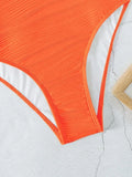 2026 Plain One Shoulder Swimsuit One Piece Solid Swimwear Women Sexy Bathers Bathing Swimming Swim Suit Female Beachwear