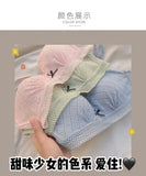 Japanese Style First Bra for School Girls No Wire Seamless Bralette Teen Comfort Invisible Thin No Marks, Natural Chest Enhancer