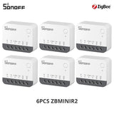 SONOFF ZBMINIR2 Extreme Zigbee Smart Switch Detach Relay External Switch Remote Control via eWeLink Compatible With Zigbee Hub
