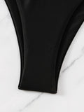 ZTVitality Sexy Solid 2 Piece Bikini Set 2025 New Bqiuini Padded Bra Halter Swimsuit Women's Swimwear Summer Beachwear Brazilian