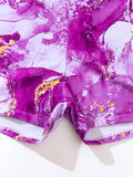 Strappy Bikini 2026 Women High Waist Swimsuit Tie Dye Drawstring Swimwear Female Bathers Bathing Swimming Swim Suit Beachwear