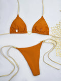Triangle Thong Bikini 2026 Women Halter Swimsuit Solid Sexy Brazilian Swimwear Female Bathers Bathing Swimming Swim Suit Beach