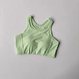 Women's sports bra vest yoga suit, shock resistant running, fitness training, quick drying one-piece vest