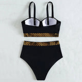 2025 Sexy Push Up Bra Cup Bikinis High Waist Bikini Female Swimsuit Women Swimwear Two-pieces Bikini set Bathing Suit Swim Lady