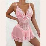Women Erotic Costume  Sexy ExoticUnderwear Lace Doll Dress Erotic Underwear Open Bra Mesh Transparent Pajamas Sexy Clothing