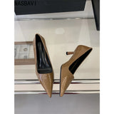 2026 Spring New Women Pointed Toe Shallow Pumps Slip on Shoes French Shallow Heel Elegant Dress Pumps OL Dress Party Shoes Mujer