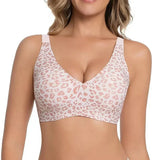 Personalized Custom-Made Leopard Print Bra with 4-Row Hook
