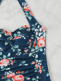 2026 Halter Swimsuit One Piece Printed Swimwear Women Sexy Vintage Bathers Bathing Swimming Swim Suit Female Beachwear