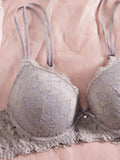 Single of Women's Underwear Set Sexy Lace Patchwork with Push Up Bra Romantic Sheer Women's Panties