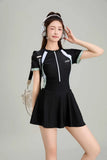 New Swimsuit for Women, Slightly Overweight, Plus Size Jumpsuit Style, Conservative and Slimming, Hot Spring Swimsuit Wholesale