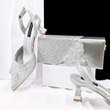 Doershow Lastest Italian Design Fashion Style Ladies Shoes with Matching Bag Set 2026 Nigerian Shoes and Bag Set!  HJ1-1