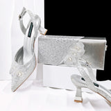 Doershow Lastest Italian Design Fashion Style Ladies Shoes with Matching Bag Set 2026 Nigerian Shoes and Bag Set!  HJ1-1