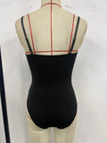 Fashion Black Floral Mesh Embroidery Bodysuits for Women Sexy Strap Sleeveless Slim Party Clubwear Body Tops Suspender Jumpsuit