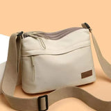 2026 New Women's Minimalist Solid Color Nylon Bag - Multi-functional, Casual, Waterproof & Portable Fashion Crossbody Bag