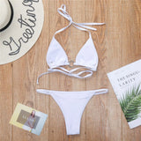 Sexy Bling Rhinestone Mini Bikini Female Swimsuit Women Swimwear Two-Pieces Bikini Set Bather Bathing Suit Swim Lady V2064